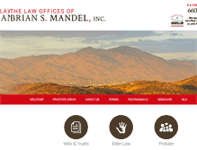 Tablet Screenshot of brianmandellaw.com